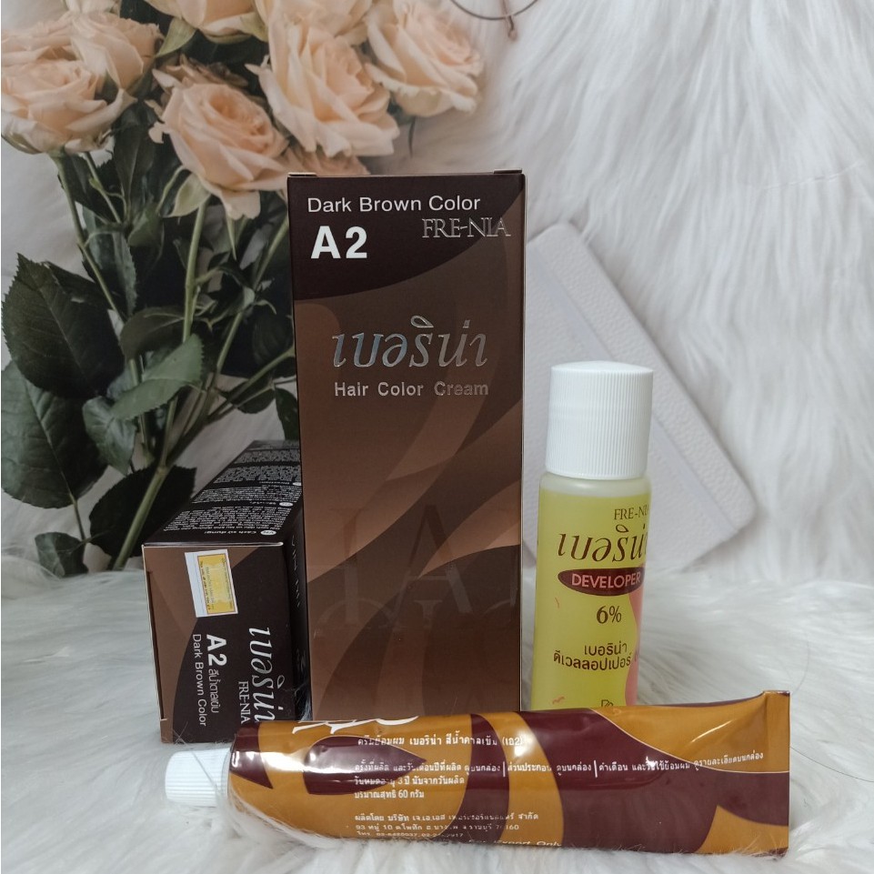 Nhuộm tóc màu đen, nâu A1 A2 phủ tóc bạc 60ml – [Thanh Hương Hair]