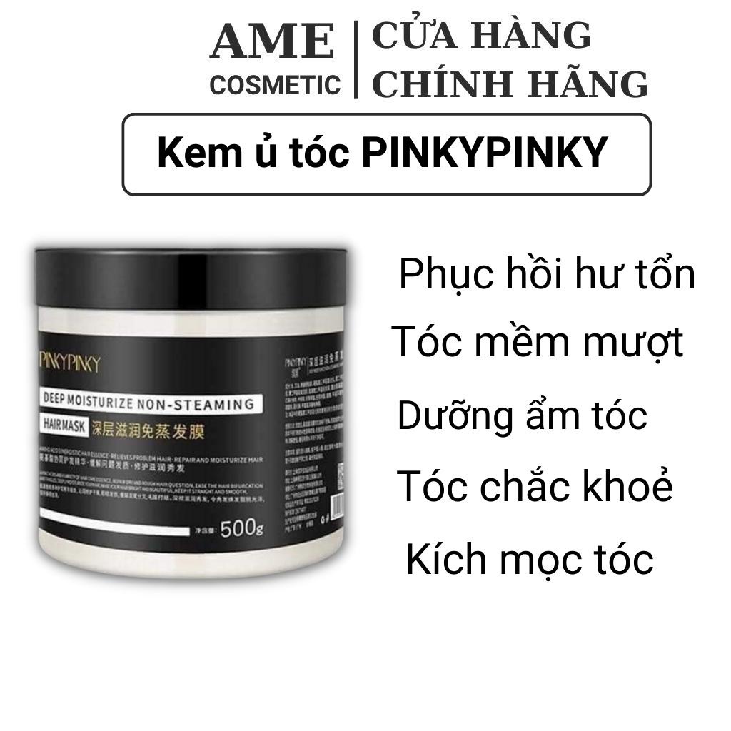 Kem Ủ Tóc PINKY PINKY Dưỡng Tóc Siêu Mềm Mượt Phục Hồi Tóc Hư Tổn Nội Địa Trung Mặt Nạ Tóc Dầu Hấp Ủ Tóc Collagen AME