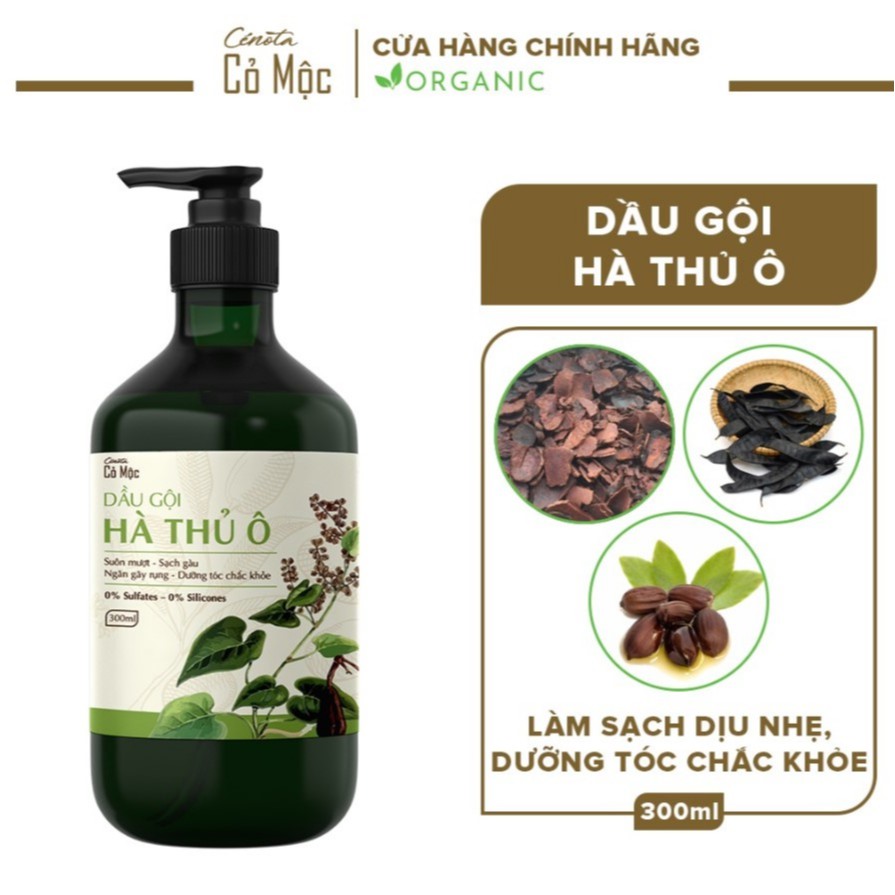 Dầu Gội Hà Thủ Ô Cenota Cỏ Mộc Suôn Mượt, Sạch Gàu, Ngăn Gãy Rụng, Dưỡng Tóc Chắc Khỏe 300ml – TV21