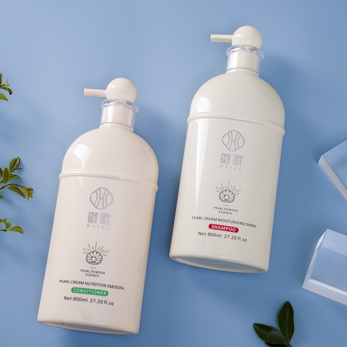 Bộ dầu gội dầu xả HUIGE PEARL CREAM 800ML X2 Phục hồi dưỡng ẩm cho tóc mềm mượt – Cặp gội xả bột ngọc trai GX27