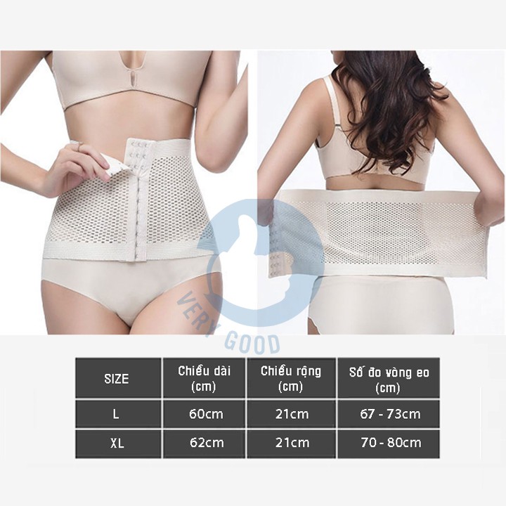 Gen đai nịt bụng định hình The Ladies eo thon giảm mỡ bụng săn chắc chống cuộn có nấc cài cho nữsupper