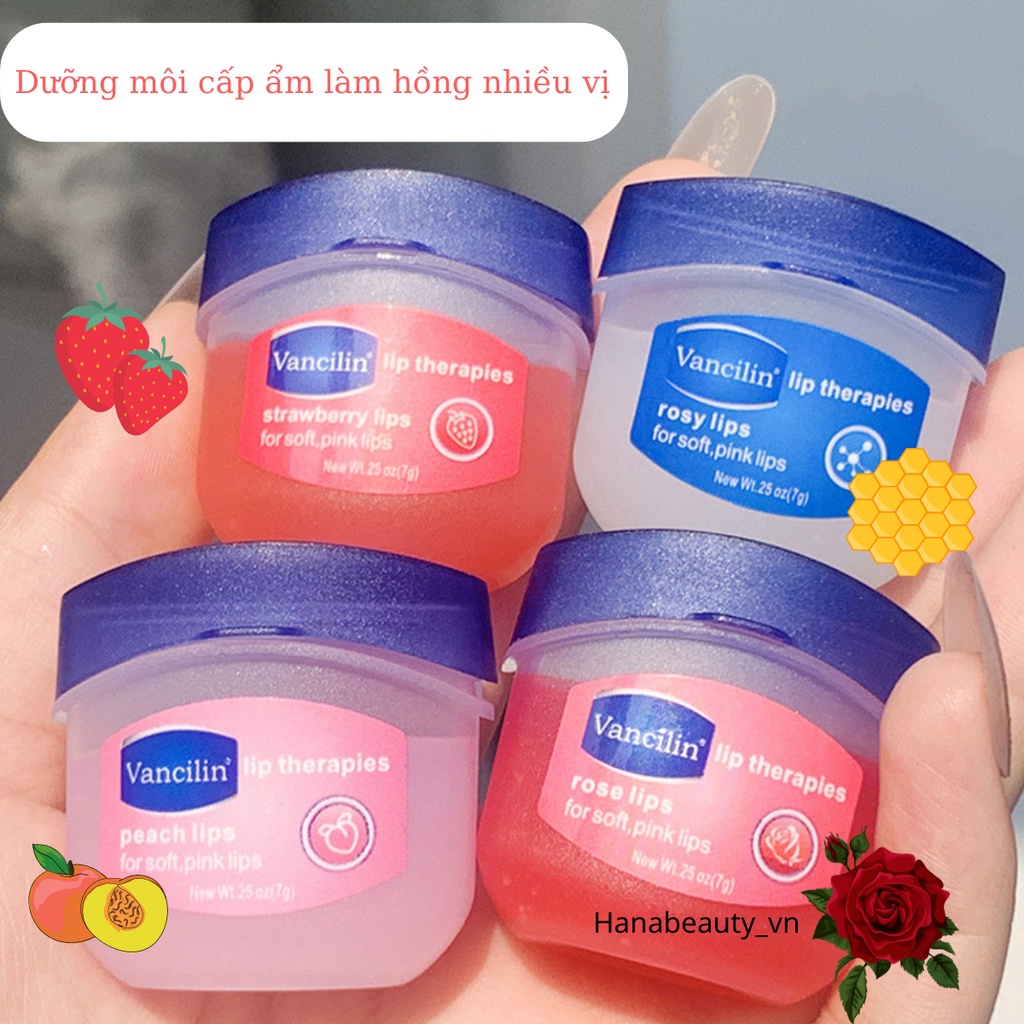 Ủ môi VANCILIN Cấp Ẩm Dưỡng Hồng Giảm Thâm căng mịn cho môi