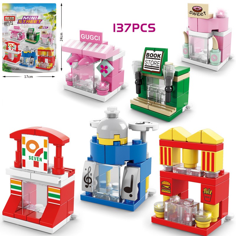 [150 CHI TIẾT] BỘ ĐỒ CHƠI XẾP HÌNH Mô Hình Xe OTO Cảnh Sát, Lắp Ghép Xe Cứu Hỏa, Lắp Ráp Máy Bay, Đồ Chơi Trực Thăng
