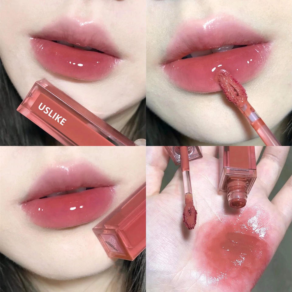 Son Bóng Tráng Gương Không Phai Uslike Màu Cực Xinh Trong Veo Mềm Mượt Dưỡng Môi Son10