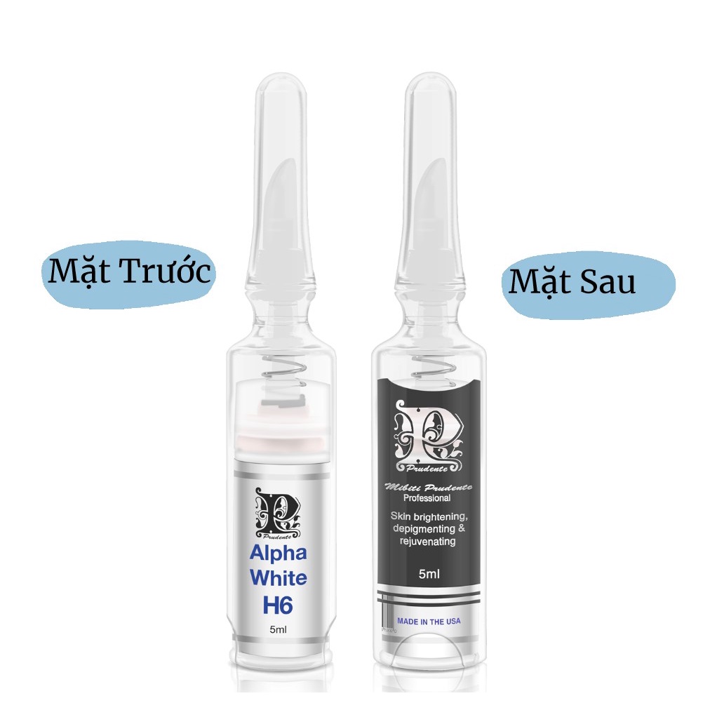 KEM GIẢM THÂM NÁM BẸN, NÁCH – MIBITI PRUDENTE NUWHITE H6 tem xanh
