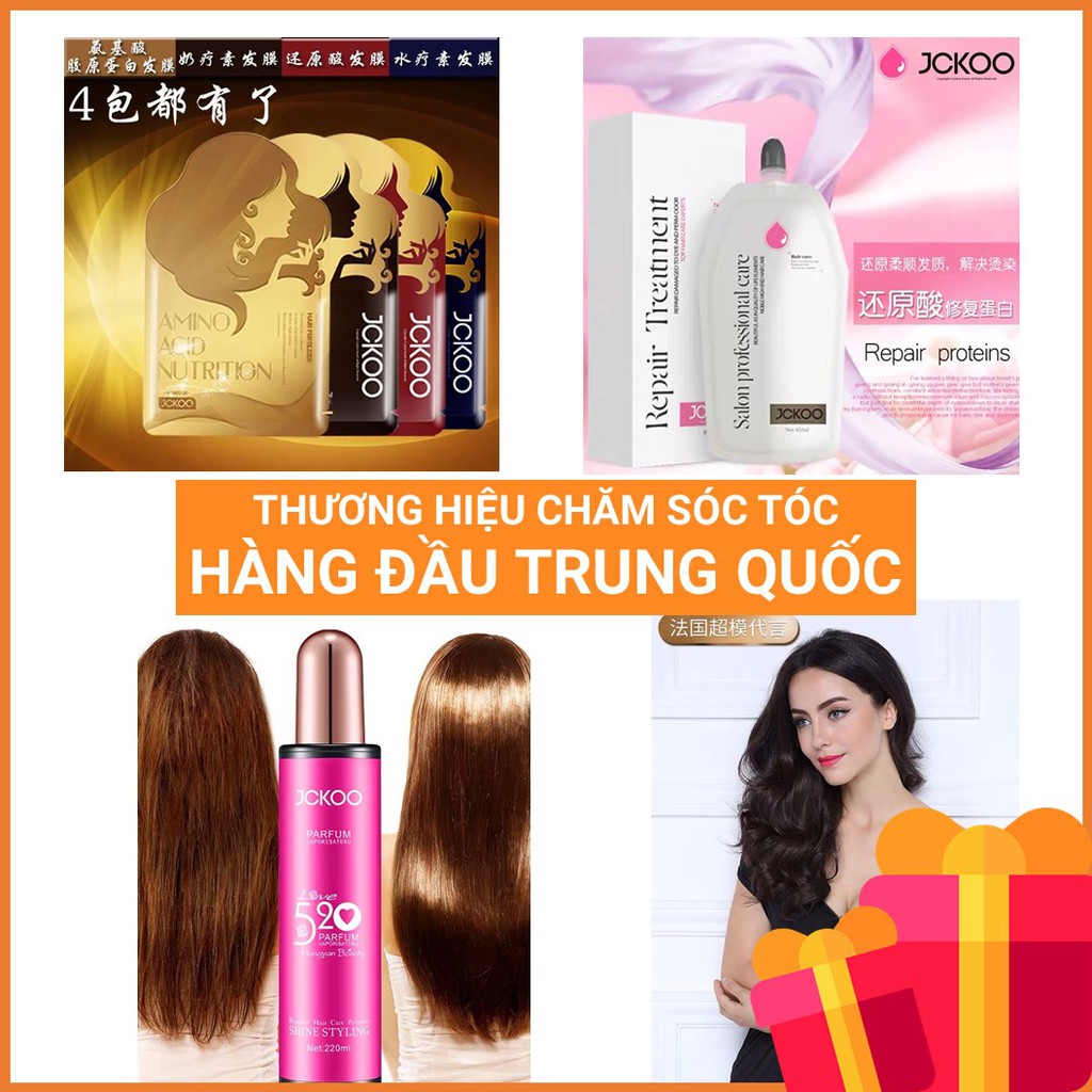 Dầu dưỡng tóc tinh chất serum dưỡng tóc nam nữ khô xơ, uốn, nhuộm Perfect Jckoo mềm mượt, phục hồi hư tổn 70ml