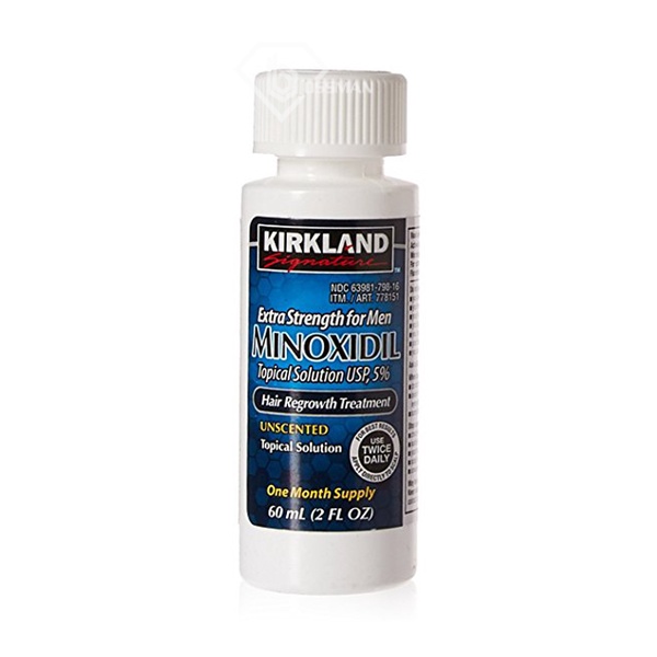 Dung Dịch mọc râu tóc  Minoxidil 5% Kirkland Của Mỹ 60ml