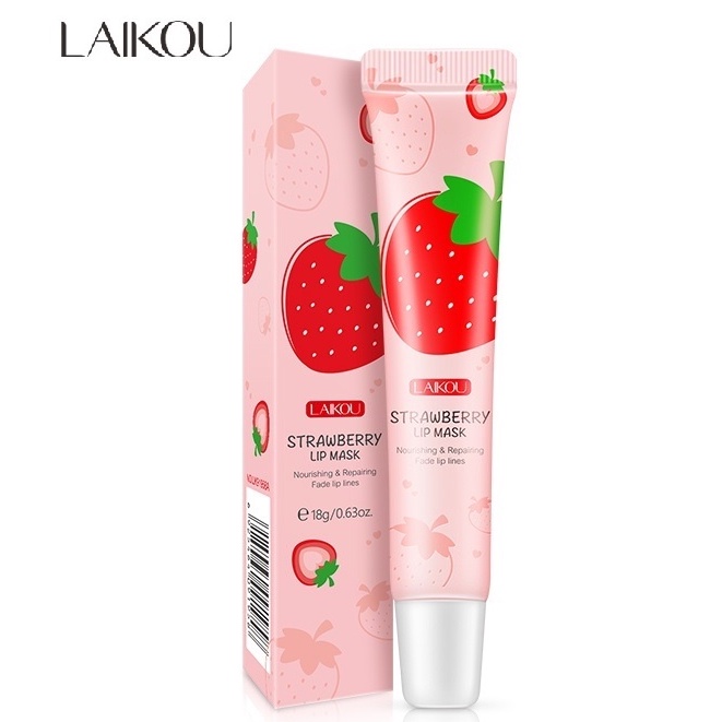 Mặt Nạ Môi LAIKOU Vị Dâu Dạng Tuýp 18g