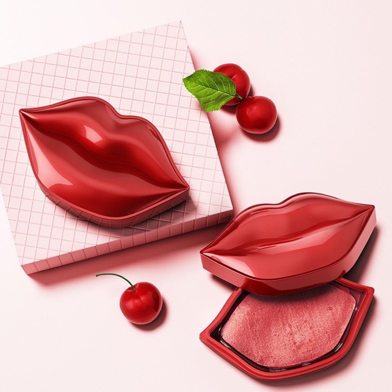 Hộp 20 Miếng Mặt Nạ Môi Bioaqua Dưỡng Môi Với Tinh Chất Cherry Dưỡng Ẩm Bổ Sung Collagen Giúp Mềm Môi Giảm Thâm cấp ẩm