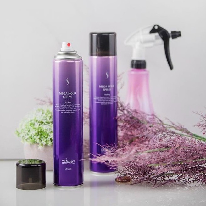 Gôm xịt tóc cứng tạo kiểu giữ nếp tóc nam nữ Obsidian chính hãng 300ml