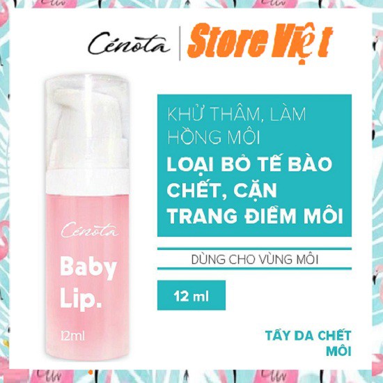 Gel tẩy da chết Cénota Baby Lip, Gel tẩy da chết làm mờ thâm môi – Store Việt