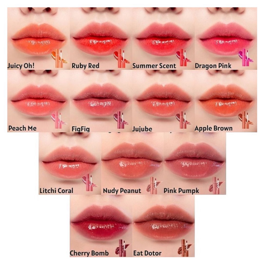 (Màu 1-39) Son Tint Bóng Romand Juicy Lasting Tint 5.5g