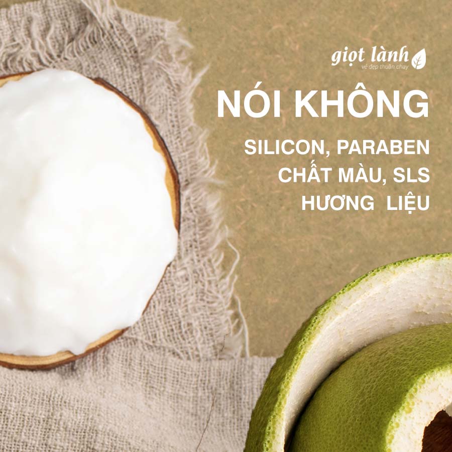 Kem ủ tóc – Ủ tóc phục hồi hư tổn Bưởi Dừa Non, kích mọc tóc Giọt Lành 300gram