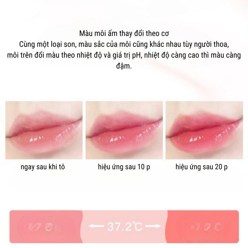 Son Dưỡng Môi Heyxi Han Yuanxi Dưỡng Ẩm Giữ Ẩm Có Màu Lâu Phai Son Dưỡng Ẩm Giúp Môi Căng Mọng Chống Nứt Nẻ Khô Môi