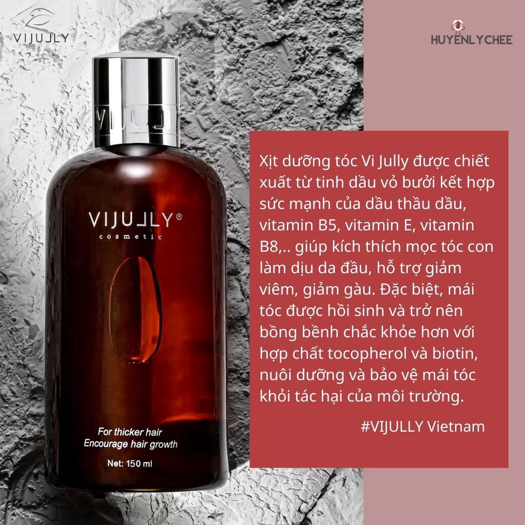 Tinh Dầu Bưởi [GIẢM RỤNG 100%] Xịt Bưởi ViJully  Chính Hãng – Kích Mọc Tóc – Dưỡng Tóc Dài Nhanh