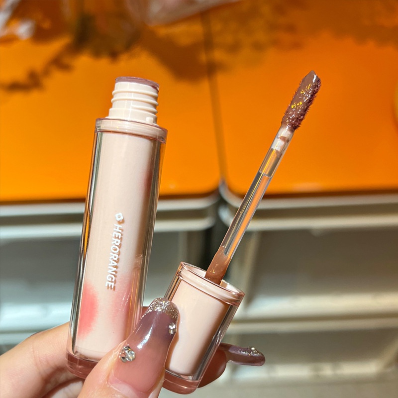 Herorange ® Son Kem Hiệu Ứng Gương Bóng Nhẹ Màu Sắc Tươi Tắn Son Bóng  Dưỡng Ẩm Nuôi Dưỡng Môi Căng Mọng son36