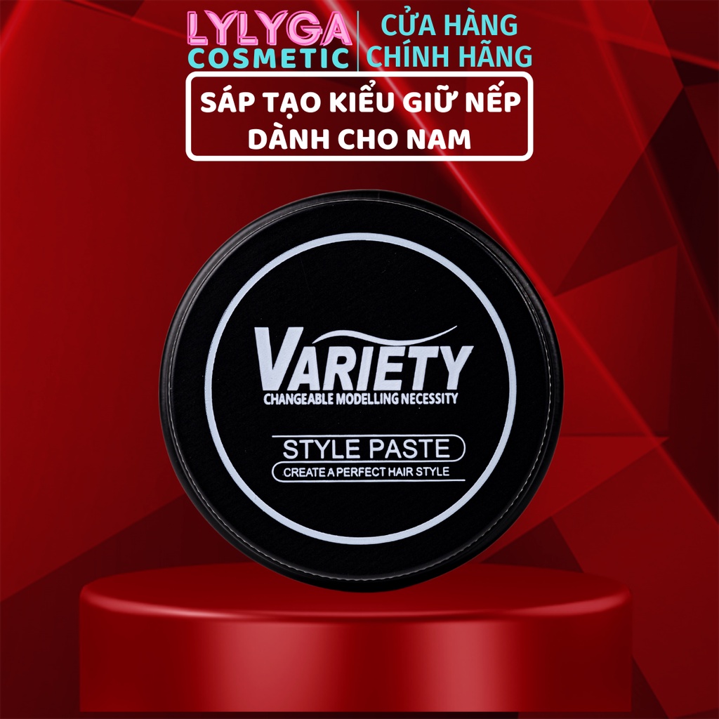 Sáp vuốt tóc nam VARIETY MATTE LASTING 100g Mùi hương nam tính, tạo kiểu dễ dàng, wax vuốt tóc tạo kiểu giữ nếp SA02