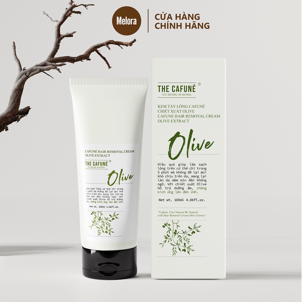 Combo Kem Tẩy Lông và Serum triệt Lông Chính hãng The Cafuné an toàn cho vùng kín, bikini, chân, tay, nách 100ml