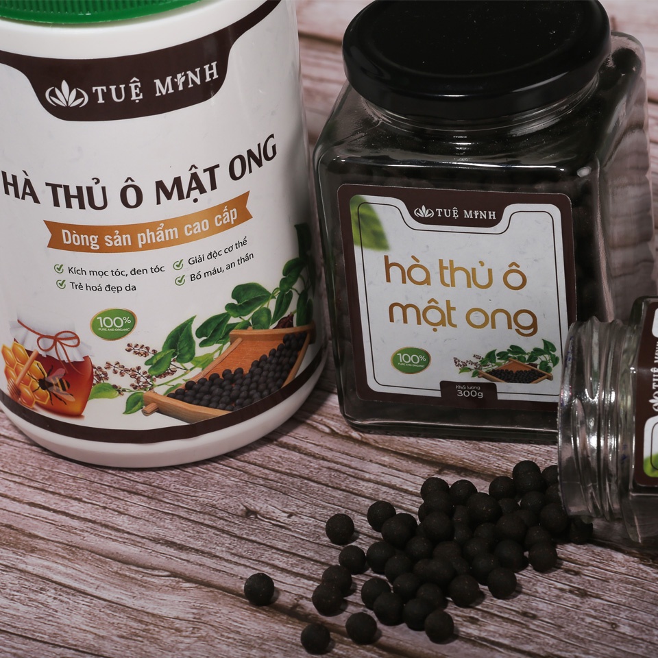 Viên hà thủ ô mật ong rừng Tuệ Minh 500gr kích thích mọc tóc, hà thủ ô làm đen tóc ngăn tóc bạc sớm