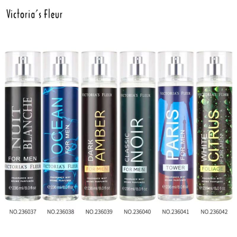 Xịt Thơm body Mist Nam 236 Mùi thơm đa Dạng Beautycn