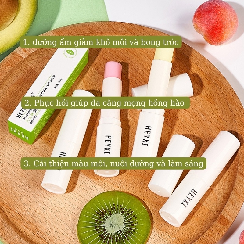 Son Dưỡng Môi Heyxi Han Yuanxi Dưỡng Ẩm Giữ Ẩm Có Màu Lâu Phai Son Dưỡng Ẩm Giúp Môi Căng Mọng Chống Nứt Nẻ Khô Môi