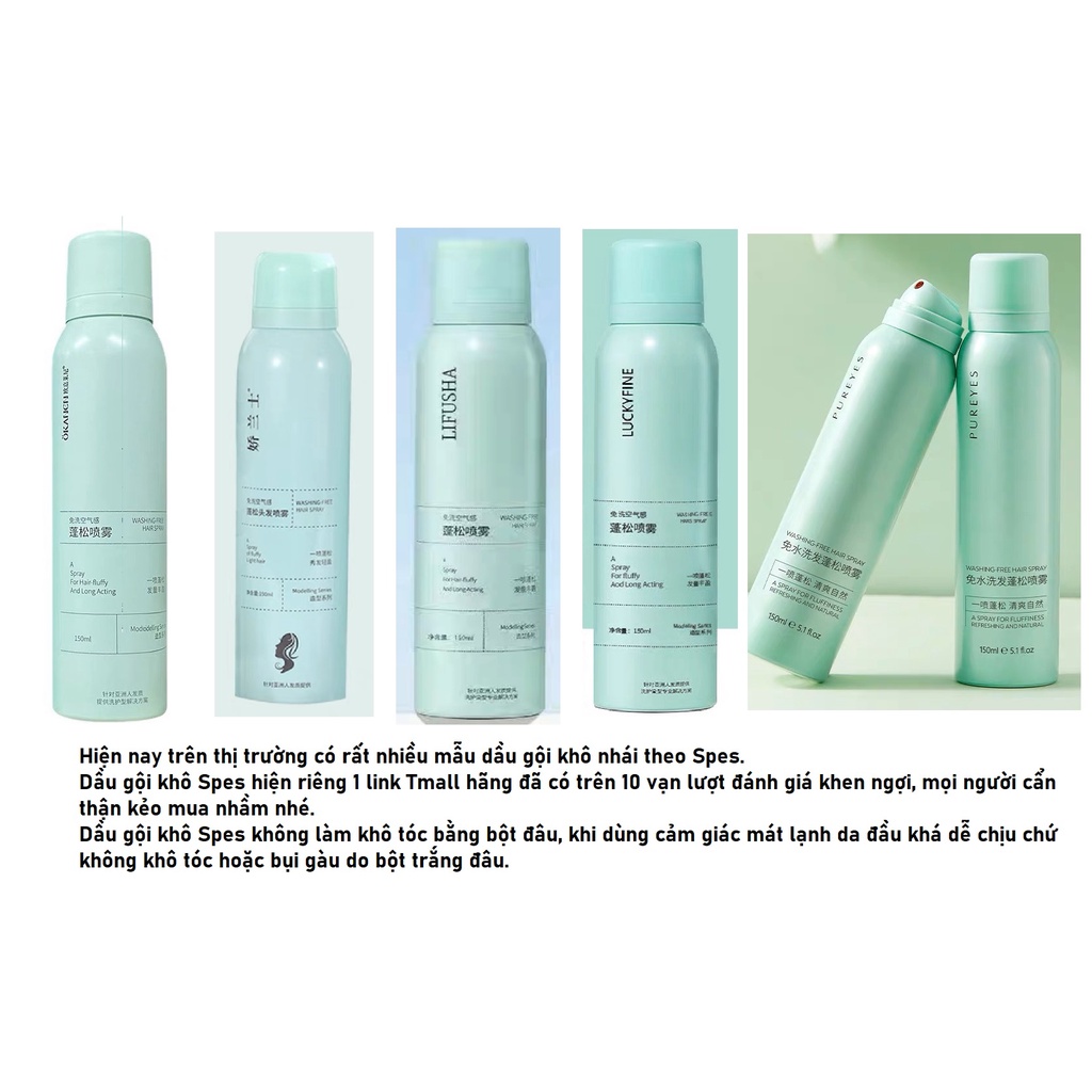 Dầu gội khô Spes chính hãng 150ML