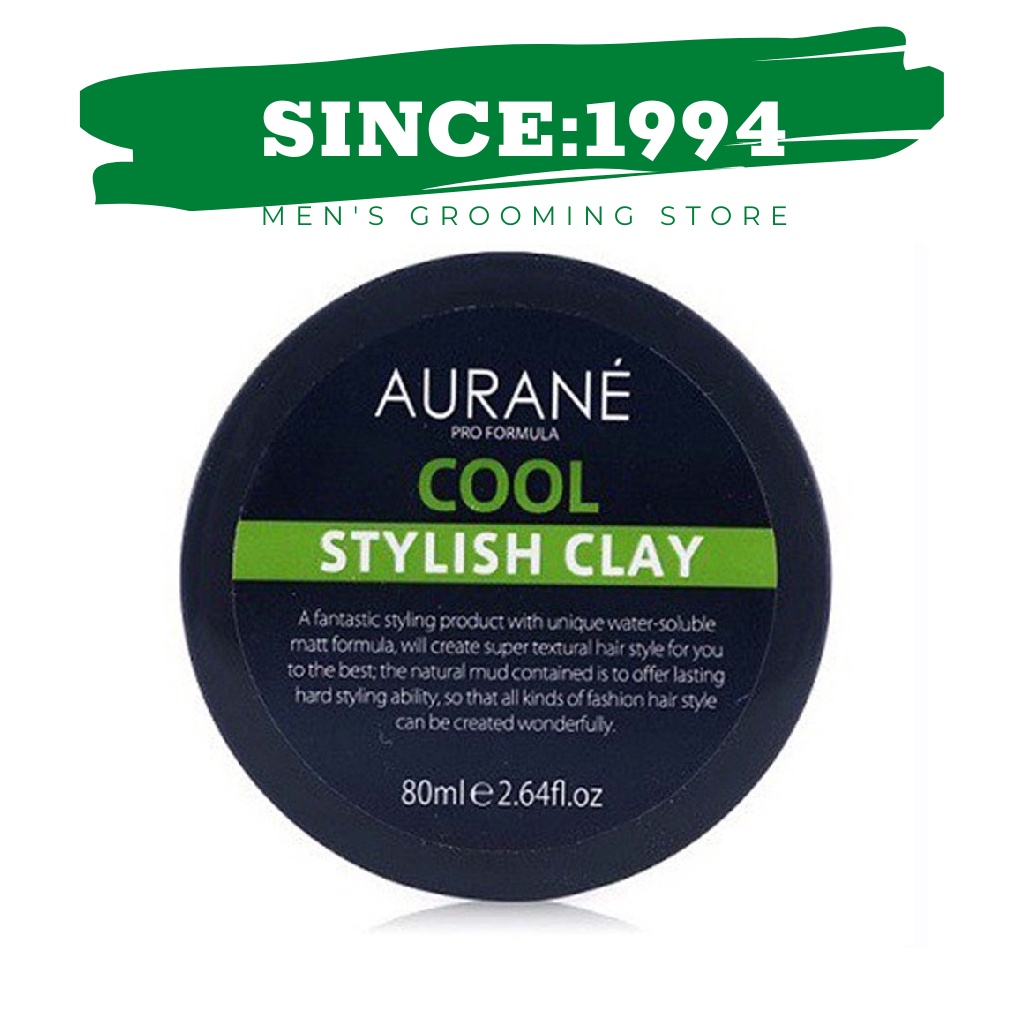 AURANÉ COOL | Sáp Vuốt Tóc Aurane cool stylish clay 80g – Nhập Pháp