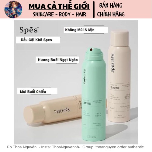 Dầu gội khô Spes chính hãng 150ML