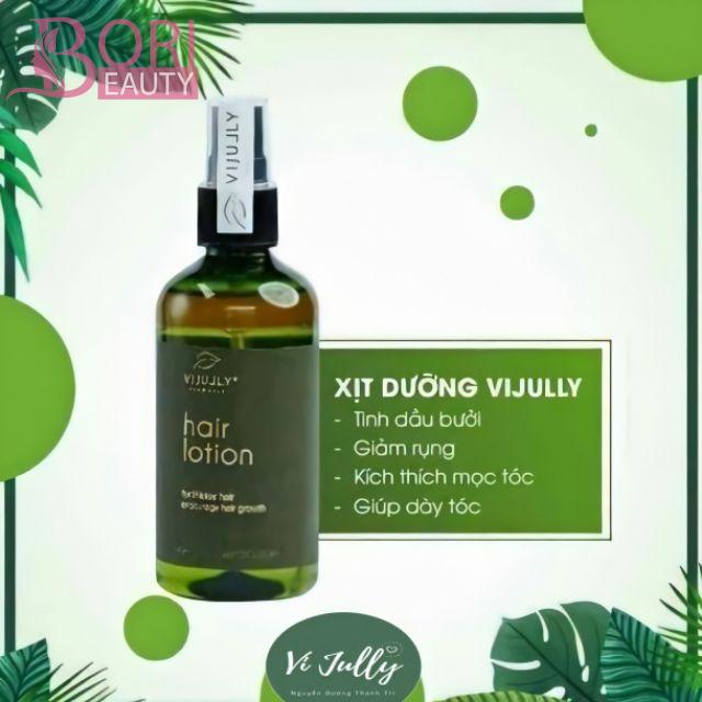 Set dầu gội đầu và xịt tóc vijuly, chiết xuất bưởi xanh, kích thích mọc tóc và phục hồi hư tổn