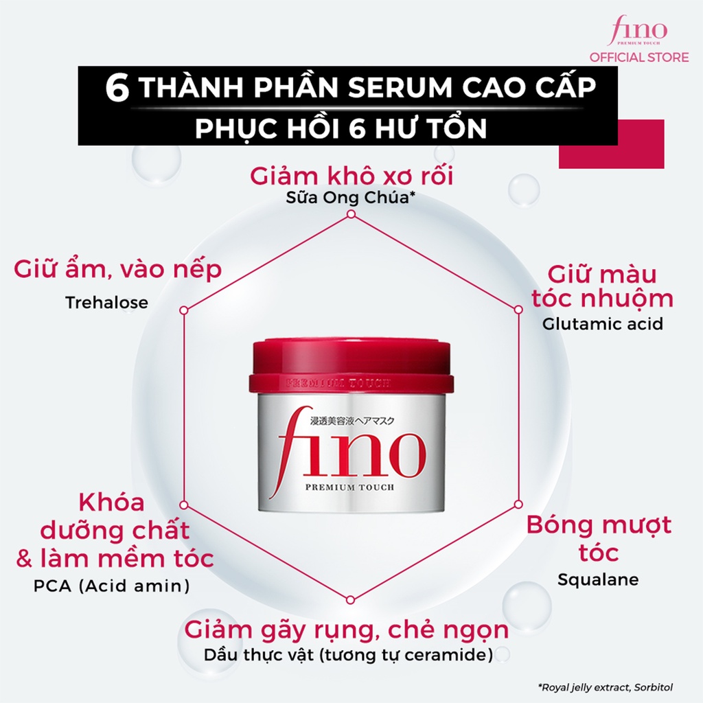 Kem ủ tóc PHỤC HỒI tóc hư tổn Fino Premium Touch 230g – Kem ủ tóc số 1 Nhật Bản hiệu quả ngay sau 1 lần dùng- Chính Hãng