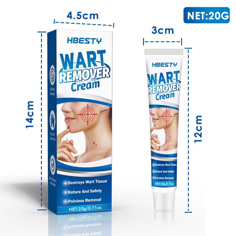 Kem Loại Bỏ Mụn HBESTY Wart Remover Cream Cam Kết Loại Bỏ Mụn Cóc, Mụn Thịt, Sẹo Lồi Gây Hại Cho Da
