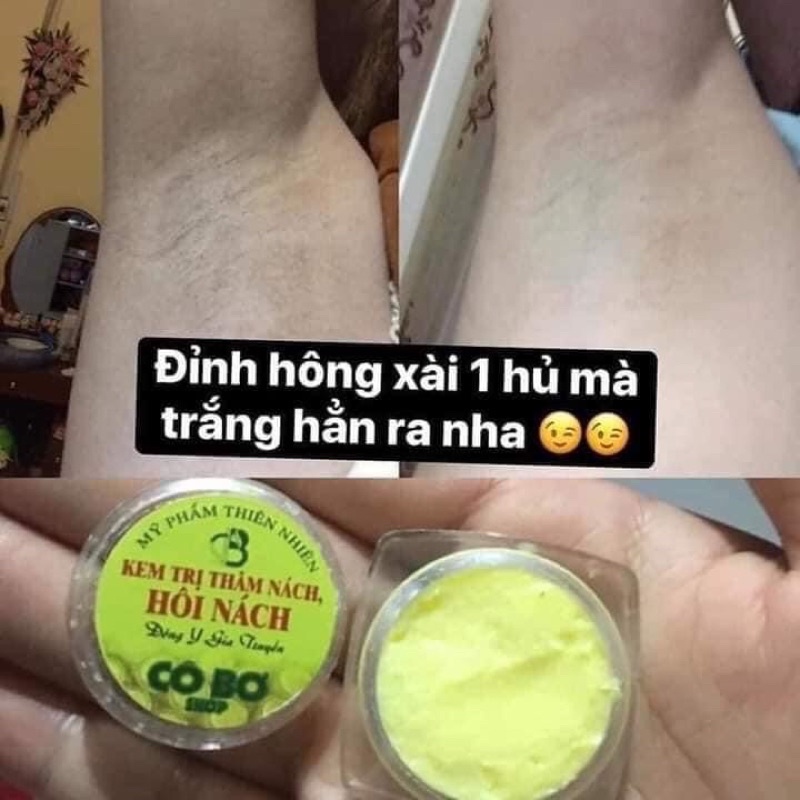 Kem Triệt Mùi Hôi Nách Giảm Thâm Nách Cô Bơ hủ 8gr An Toàn Cho Mẹ Bầu Mẹ Bỉm