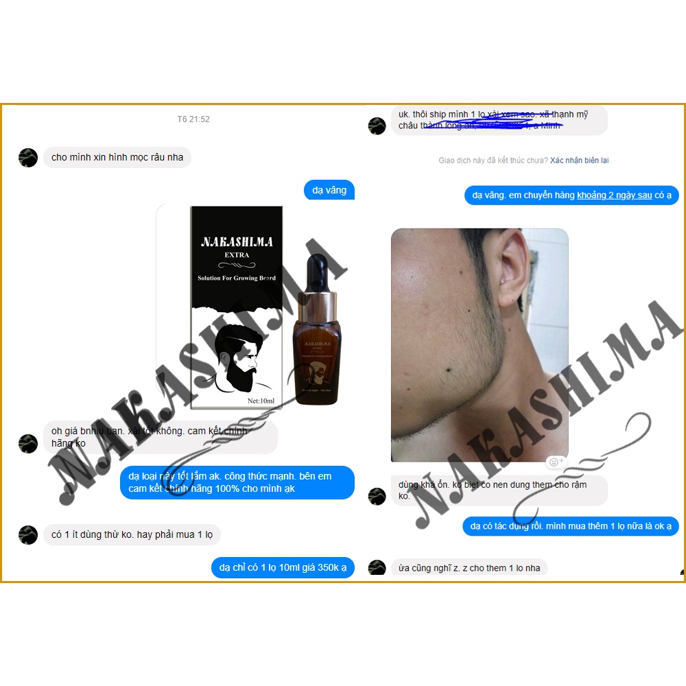 Serum Mọc Râu Nhật Bản Nakashima Extra