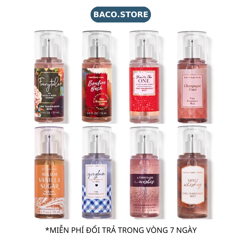body mist Xịt thơm Toàn thân 75ml Sang trọng, quyến rũ