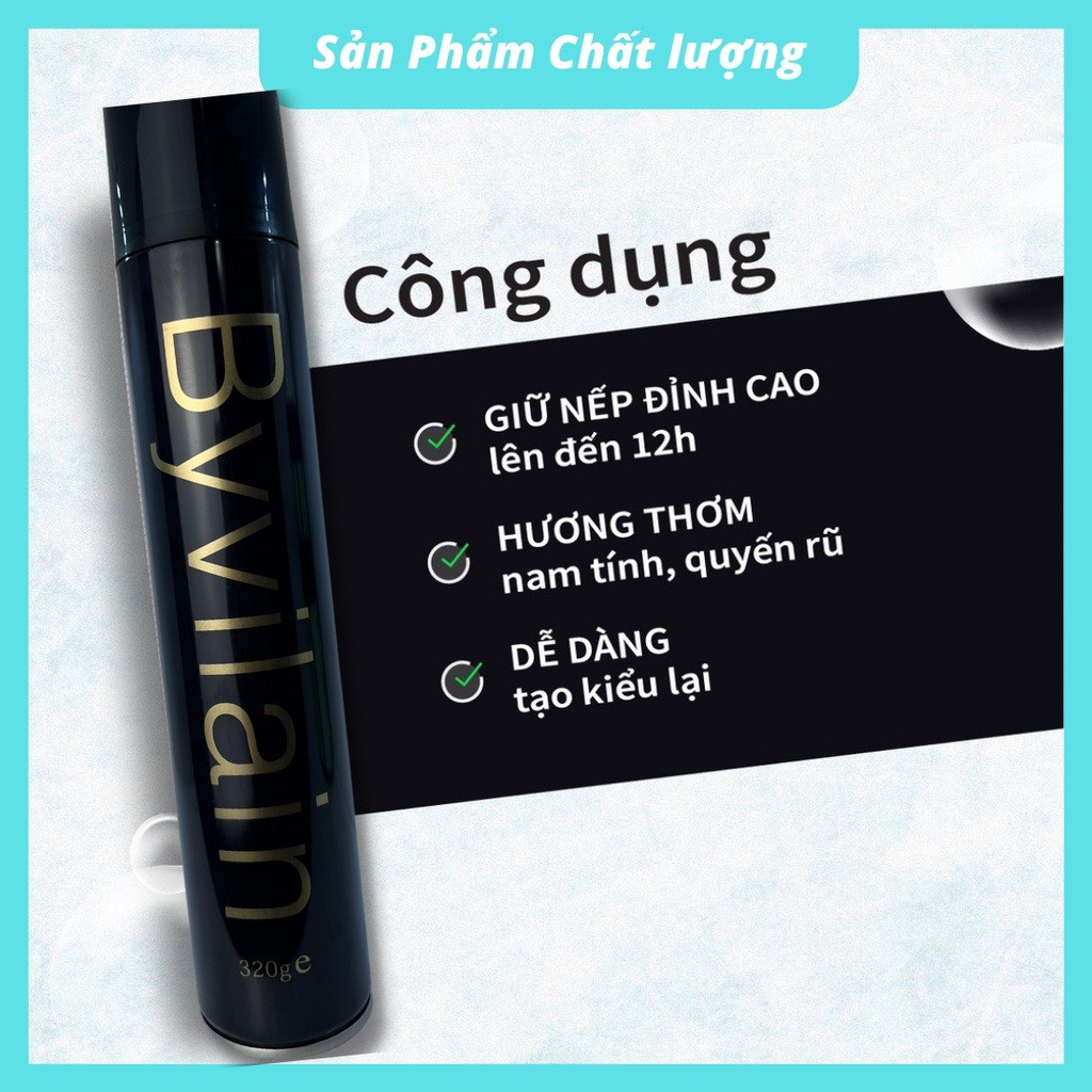COMBO Gôm Sáp Vuốt Tóc Nam BY VILAIN – Tạo Kiểu Và Giữ Nếp Cho Tóc Mùi Thơm Dễ Chịu độ cứng 5/