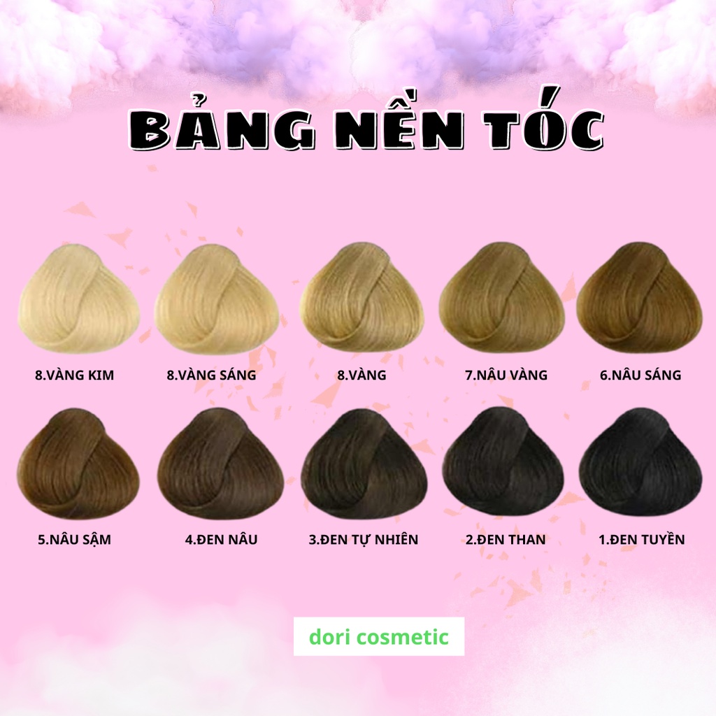 thuốc nhuộm tóc màu đỏ rượu vang . combo thuốc nhuộm tóc tại nhà