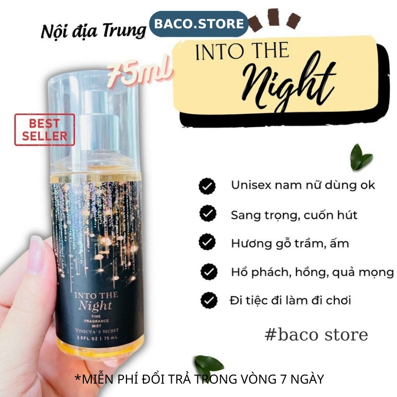 body mist Xịt thơm Toàn thân 75ml Sang trọng, quyến rũ