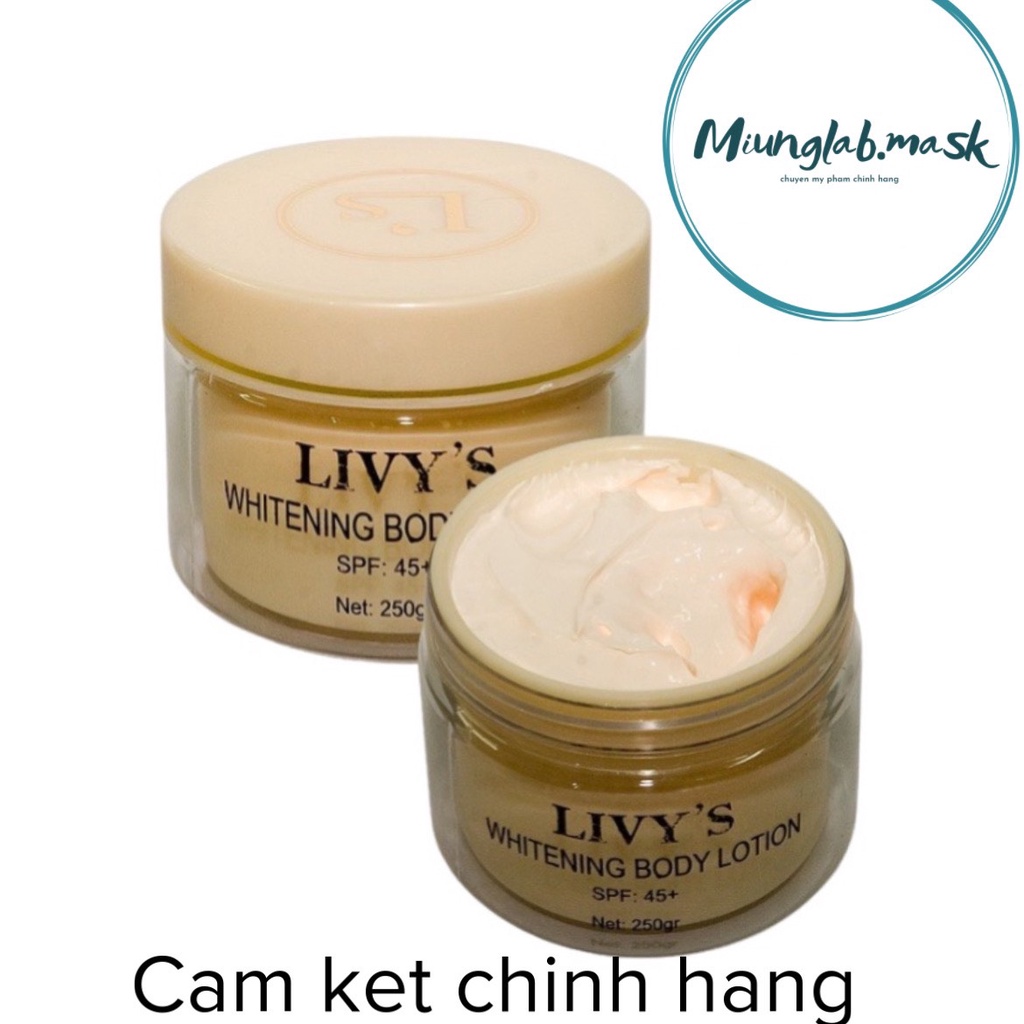 [chính hãng100%] Kem body Livy’s vàng 250gr Thái Lan