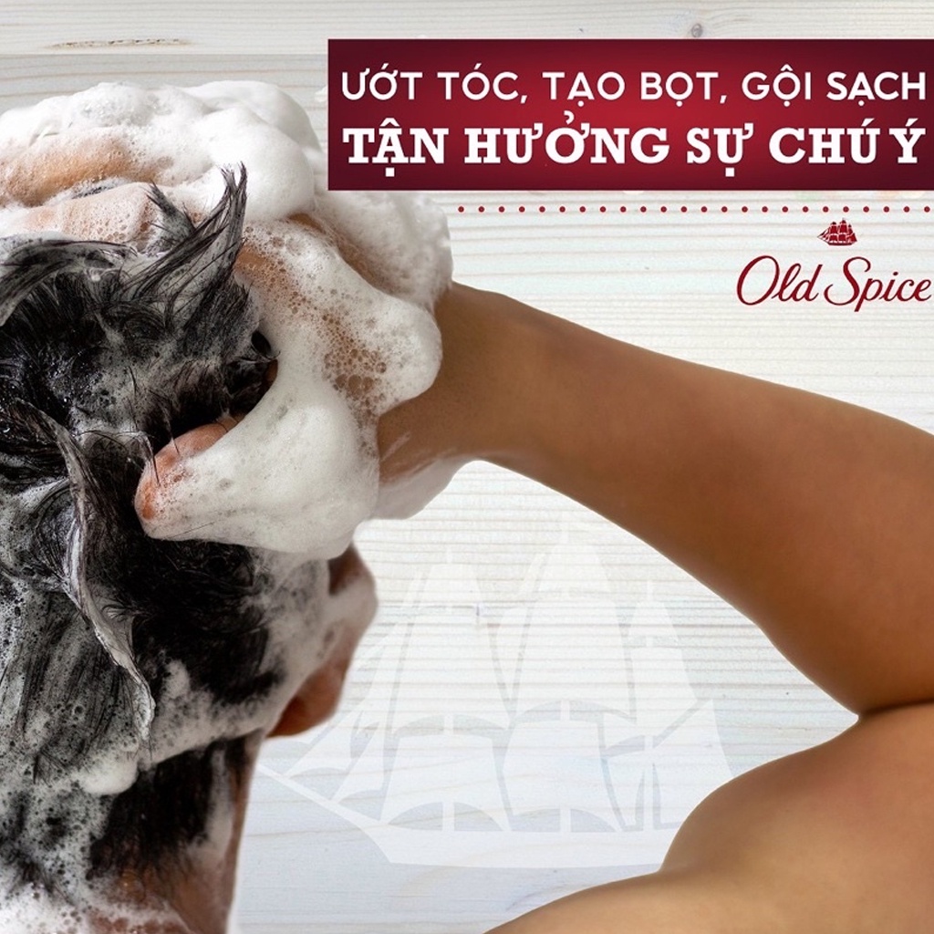 Dầu Gội – Xả OLD SPICE 2in1 Hương Nước Hoa Cho Nam – HKT Shop