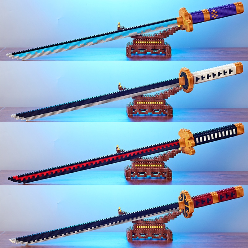 Mô hình lắp ghép kiếm Đồ Chơi Katana Linkgo, đồ chơi lắp ghép Thông Minh Cho mọi lứa tuổi