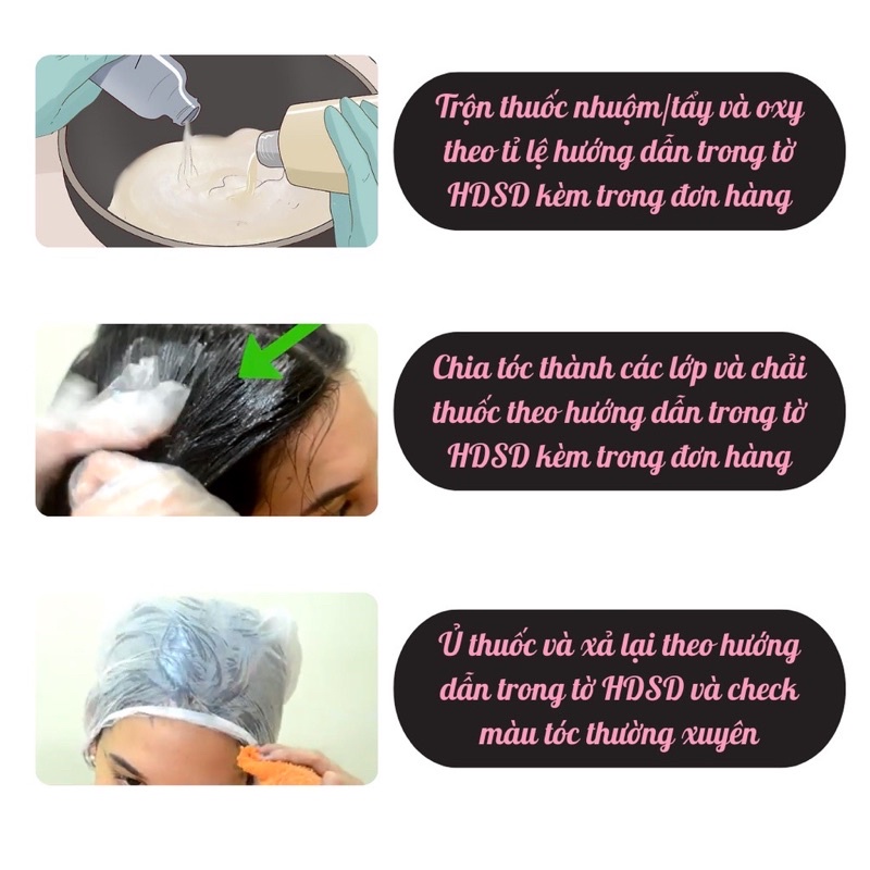 Thuốc Nhuộm Tóc Màu Xám Chì Khói Siêu Lạ Không Tẩy ( TẶNG OXY DƯỠNG + GĂNG TAY + HDSD)