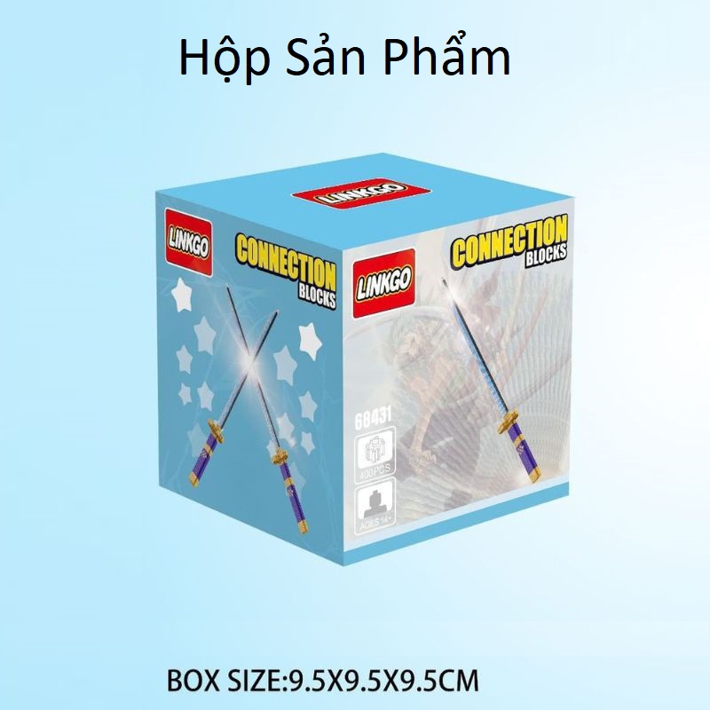 Mô hình lắp ghép kiếm Đồ Chơi Katana Linkgo, đồ chơi lắp ghép Thông Minh Cho mọi lứa tuổi