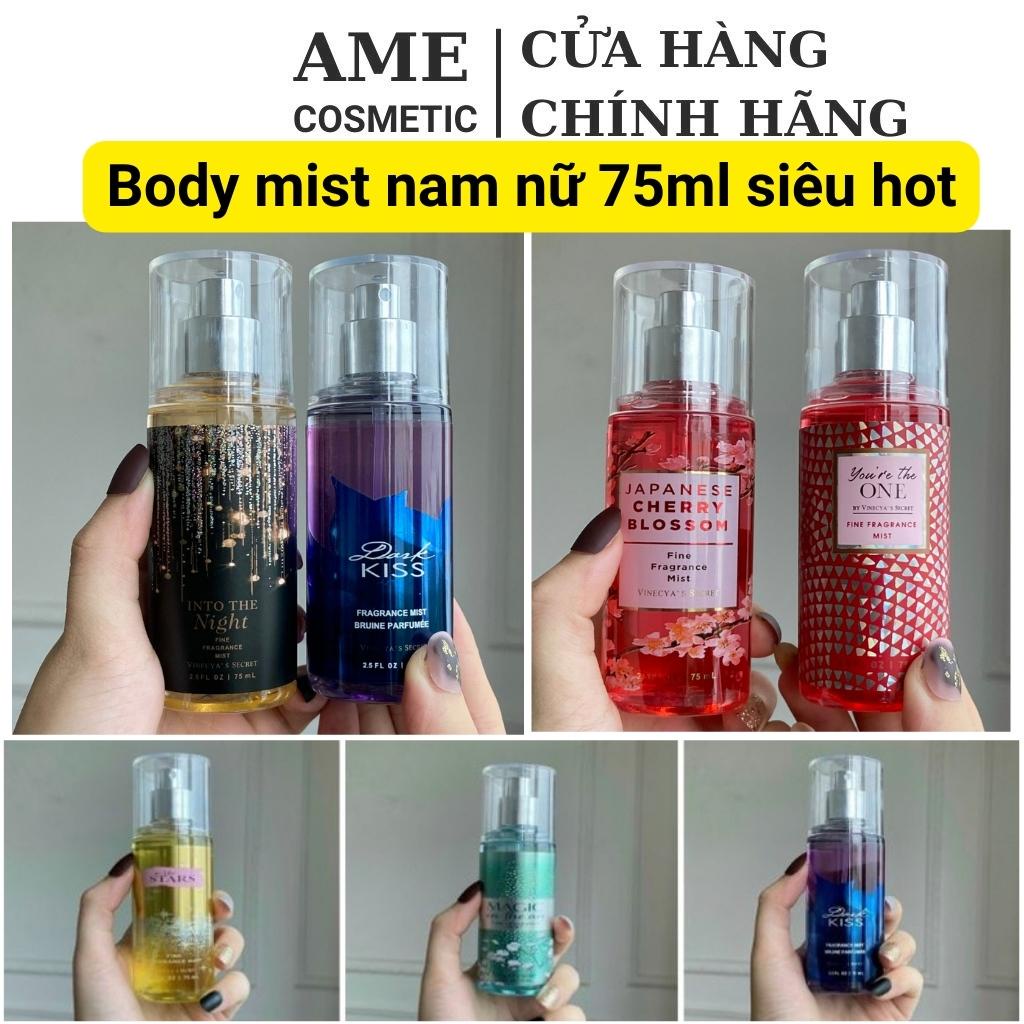 Xịt thơm body mist chai 75ml mới siêu thơm – Vinecya’s AME COSMETIC