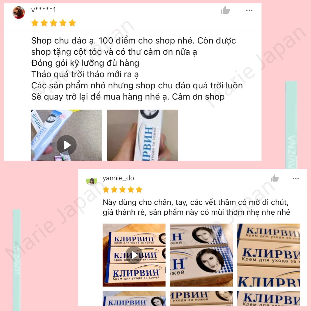 Kem Sẹo KLIRVIN Nga Giảm Thâm Mờ Sẹo Rạn Da Tuýp 25g