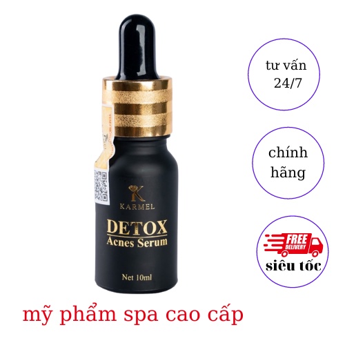 serum detox karmel ngăn ngừa và giảm mụn loại bỏ mụn đầu đen, bã nhờ, da sần vỏ cam, tái tạo da