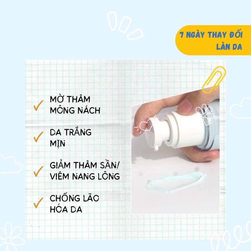 [30g – 100g] Kem giảm thâm mông/nách/háng/bẹn, giảm tiết dầu nhờn, làm sạch lỗ chân lông – Be.Cosmetic