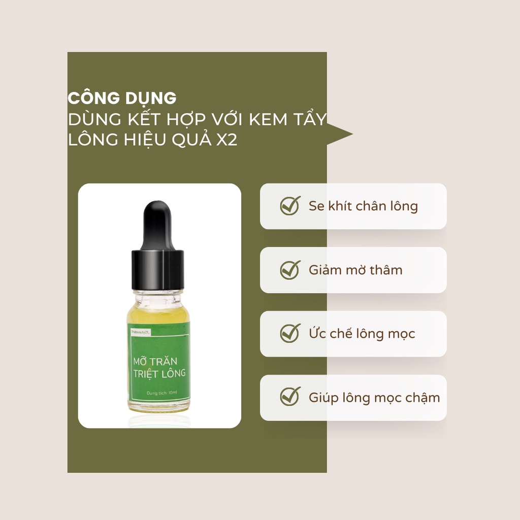 Combo: Kem Tẩy Lông Iwax 150ml và Mỡ Trăn Triệt Lông 10ml tẩy sạch lông vùng Bikini, Chân, Tay, Nách, Bụng