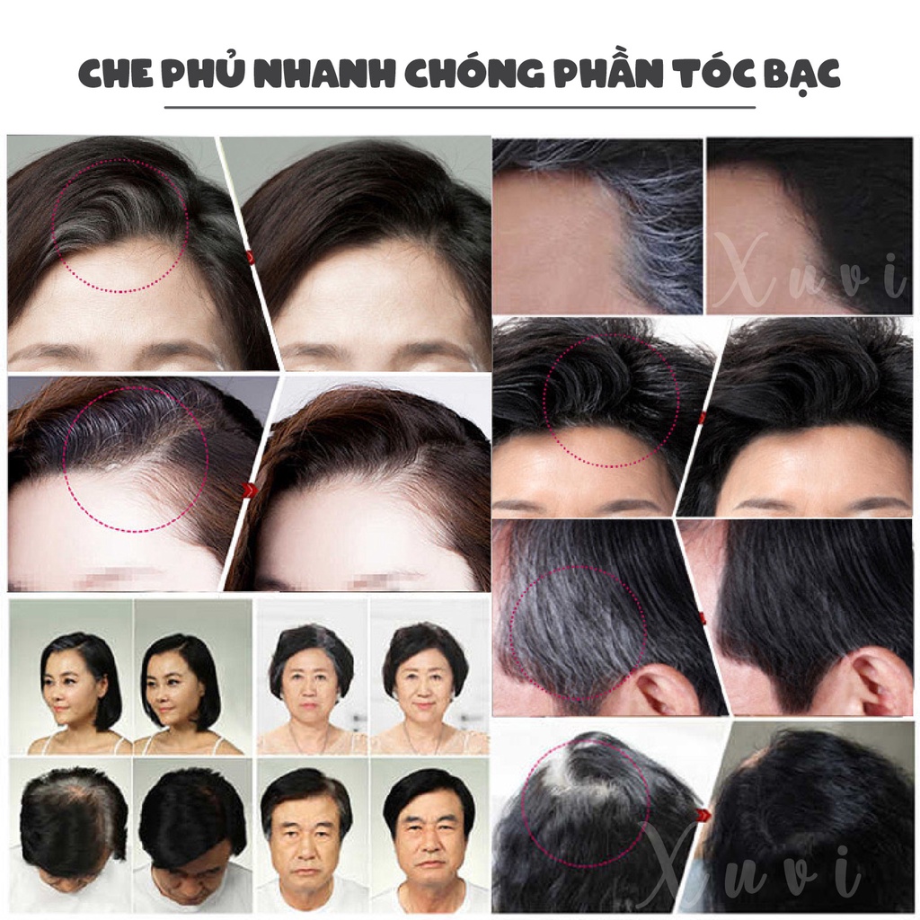 Son Nhuộm Tóc Bạc Thành Đen I Che Phủ Tóc Bạc Tạm Thời VDW 2 Màu Đen Và Nâu Đen Hair Stick XUVI SHOP