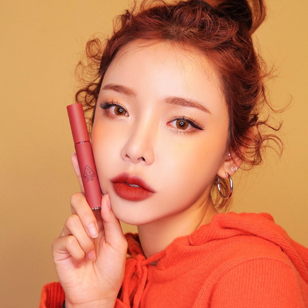 Son kem lì 3CE Velvet Lip Tint 4.0G mịn lì, không lộ vân môi, khô môi