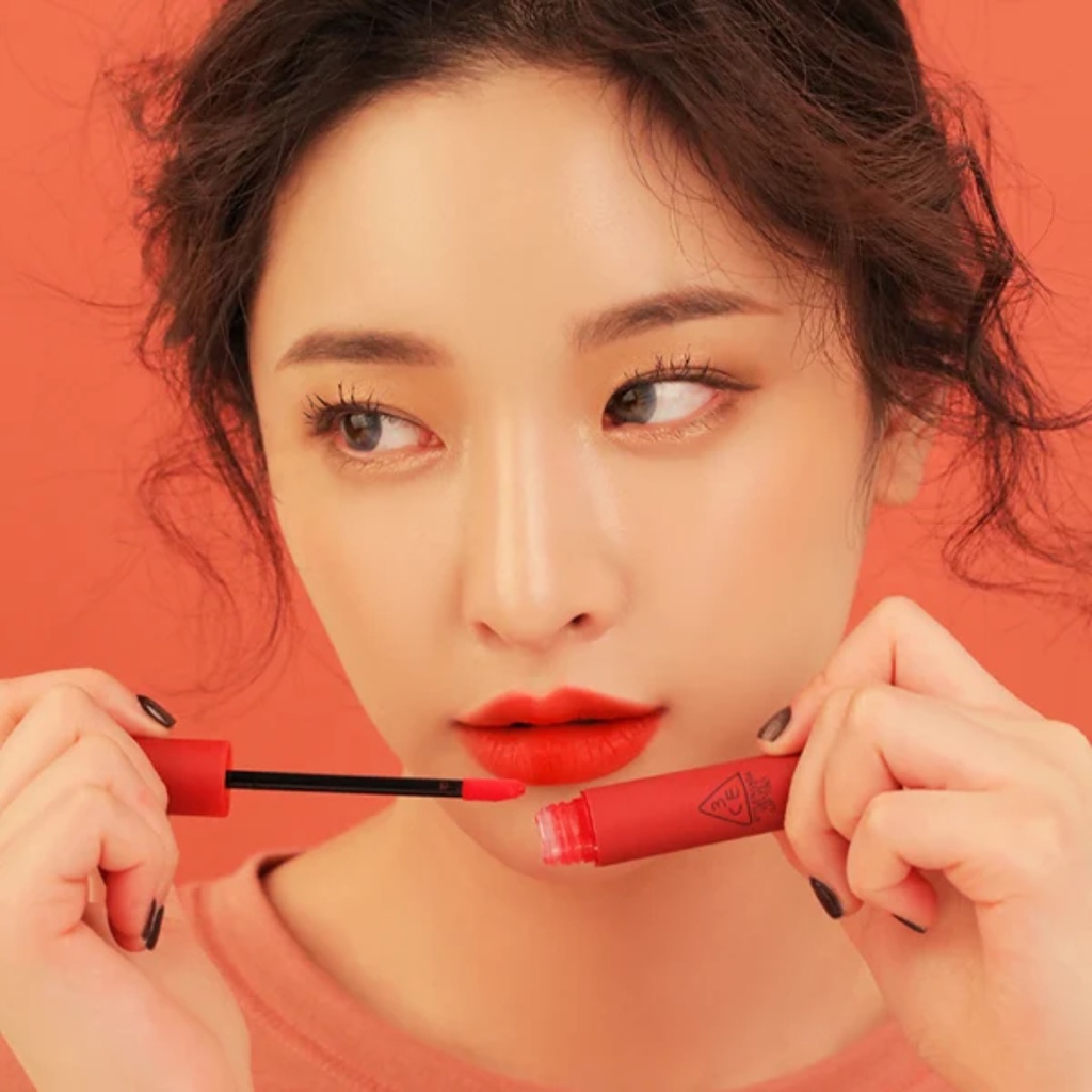 Son kem lì 3CE Velvet Lip Tint 4.0G mịn lì, không lộ vân môi, khô môi